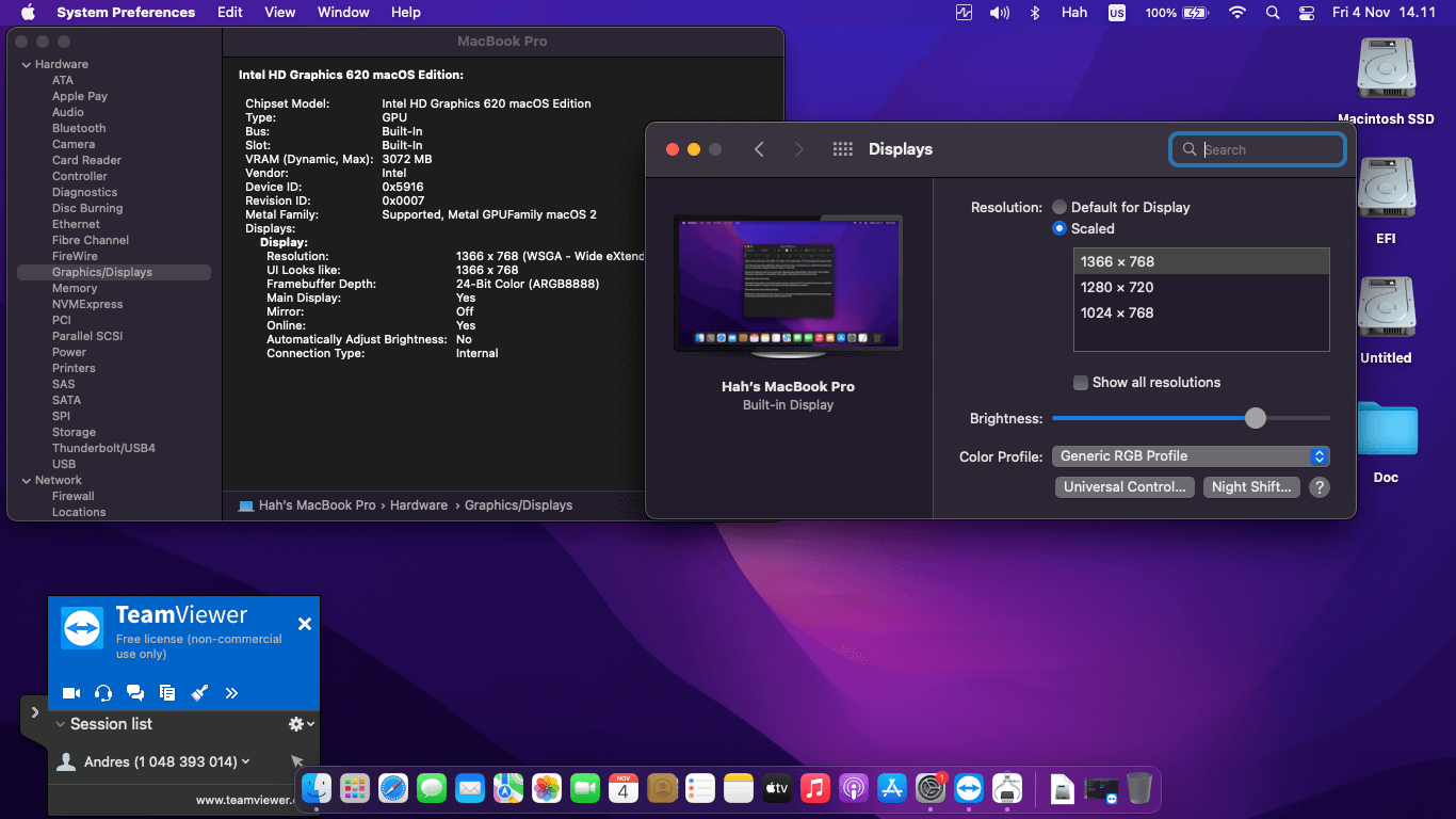 Lenovo Thinkpad X280 [KabyLake R   Intel UHD 620 + PS2]   OpenCore 4